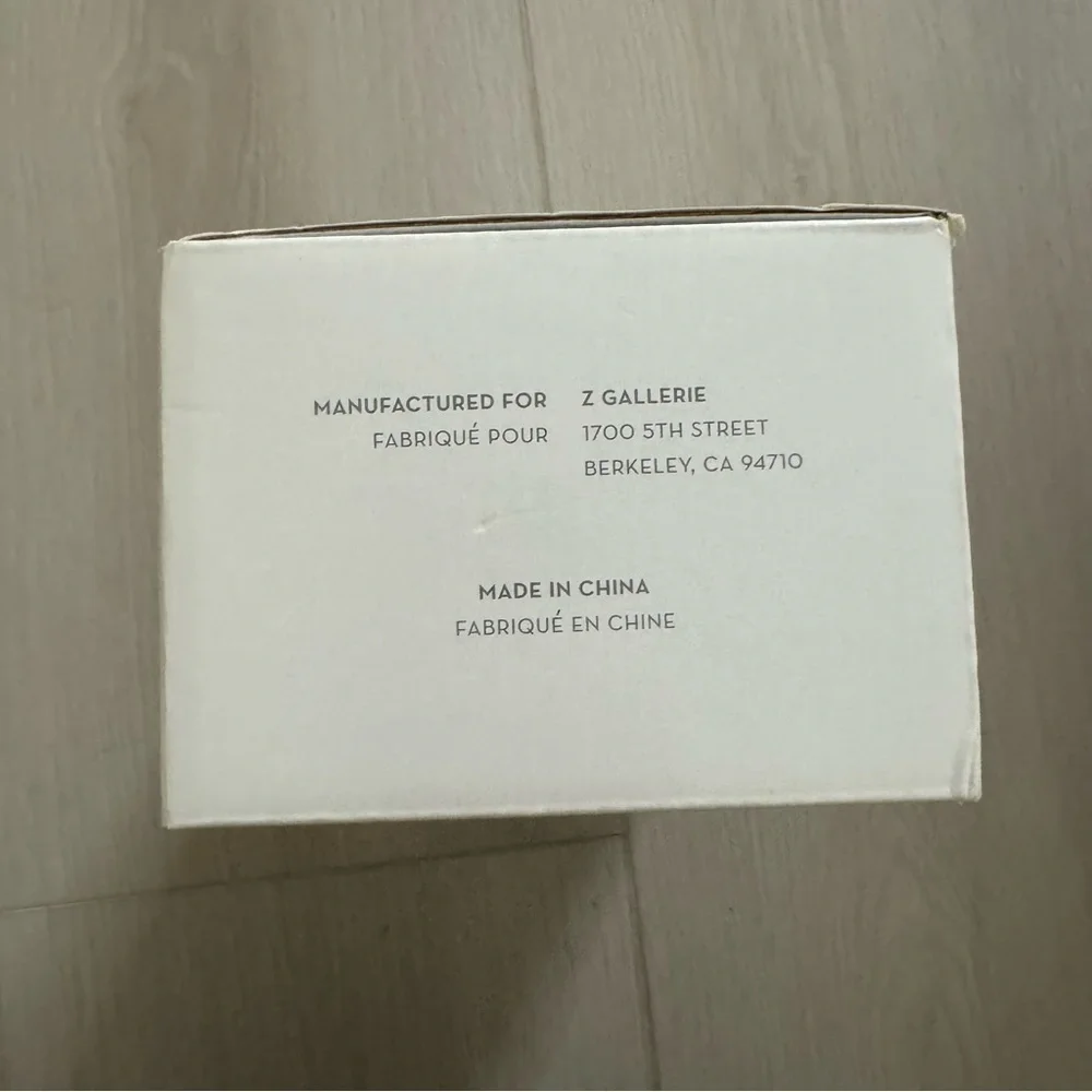 Z Gallerie storage duo ceramic canisters - brand new